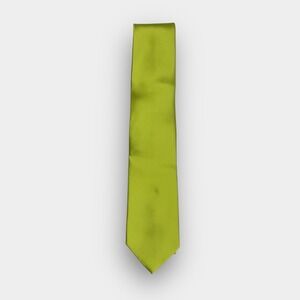 Puccini Lime Green Necktie Men's Satin Microfiber Slim Wedding Formal 3.25x59"